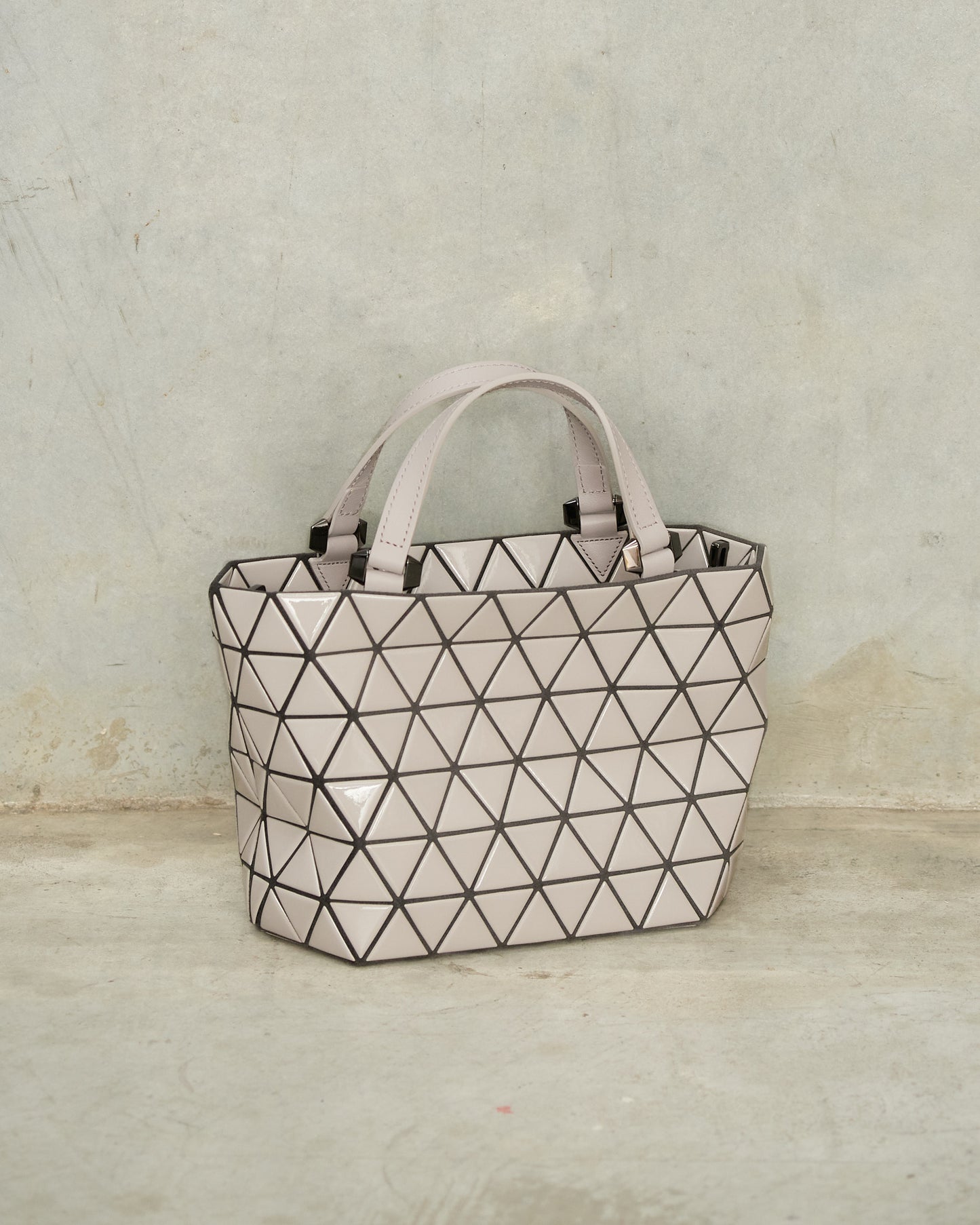 Greige Crystal Gloss Handbag