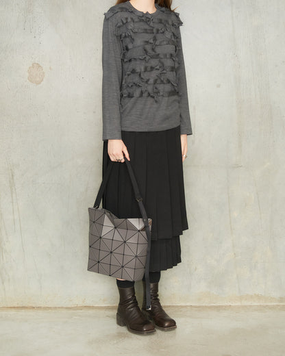 Charcoal Grey Blocky Shoulder Bag