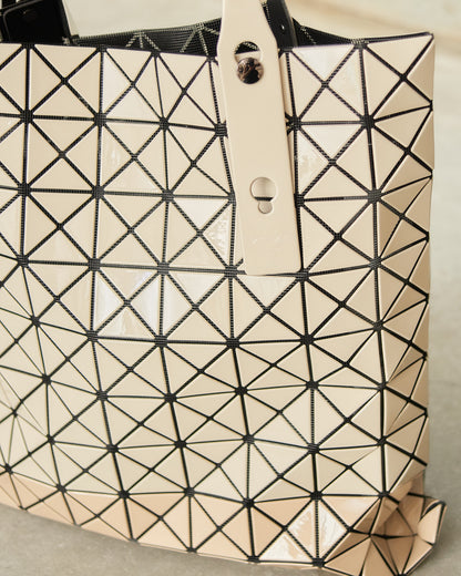 Beige Two-Tone Prism Tote