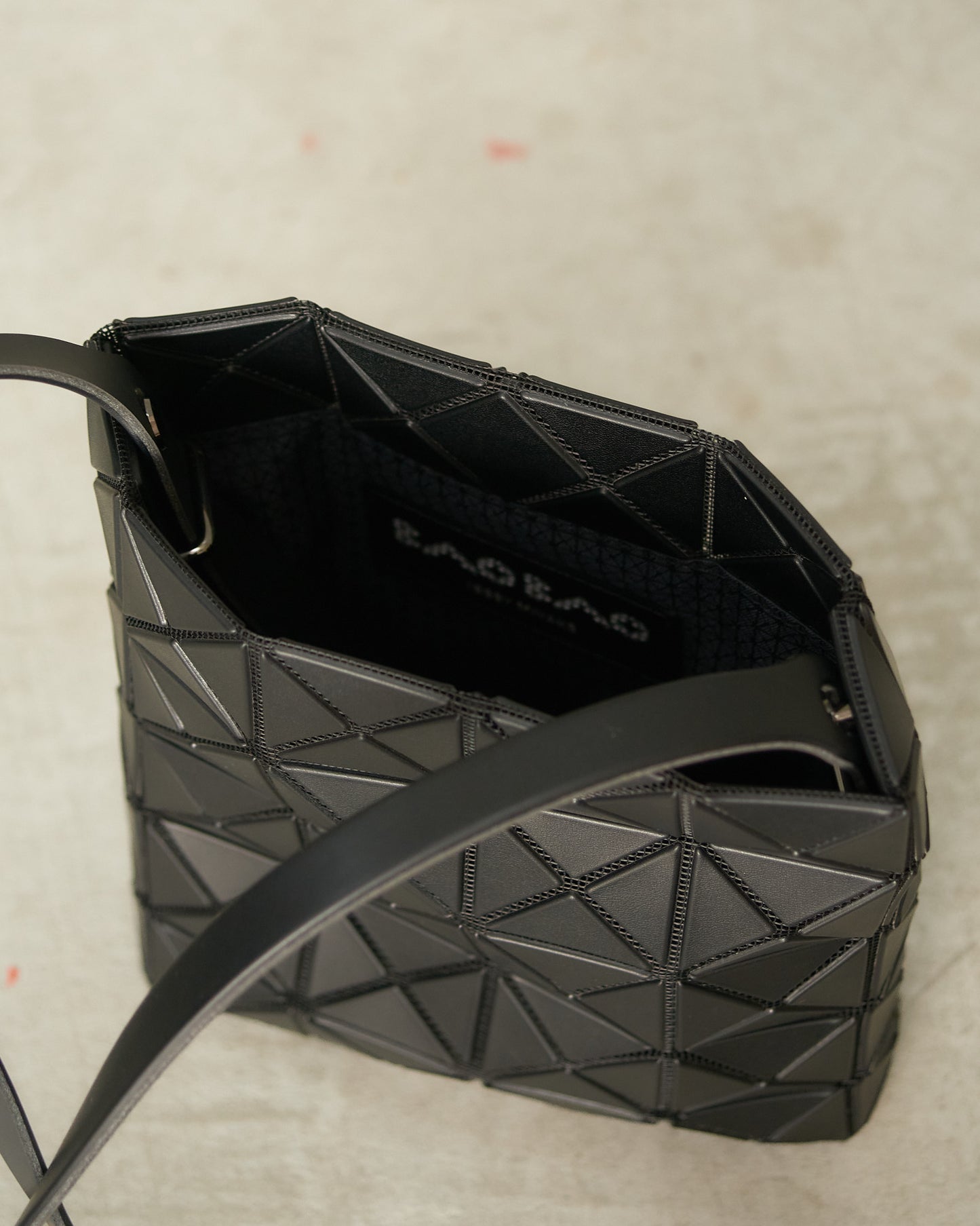 Matte Black Prism Shoulder Bag