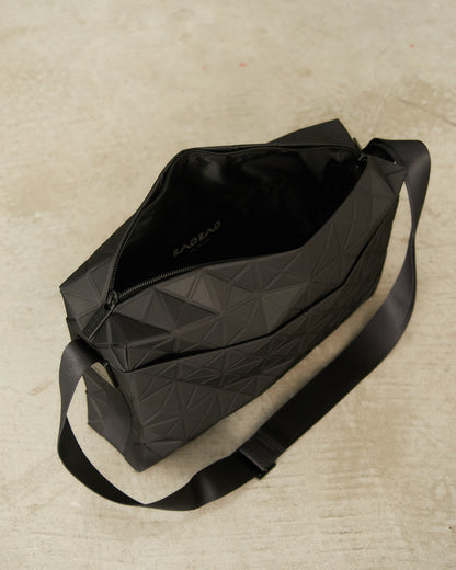 Black Shine Track Shoulder Bag