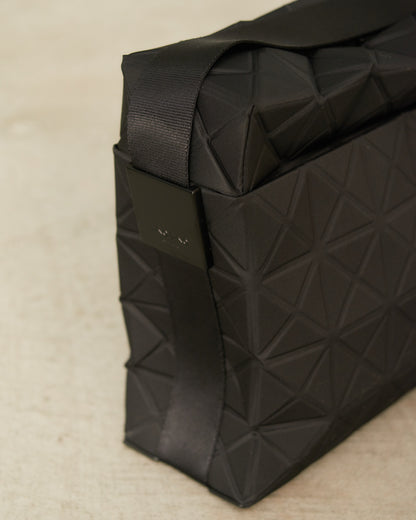 Black Shine Track Shoulder Bag