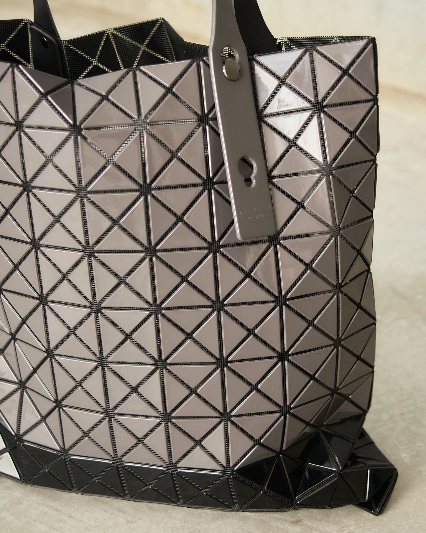 Black Two-Tone Prism Tote