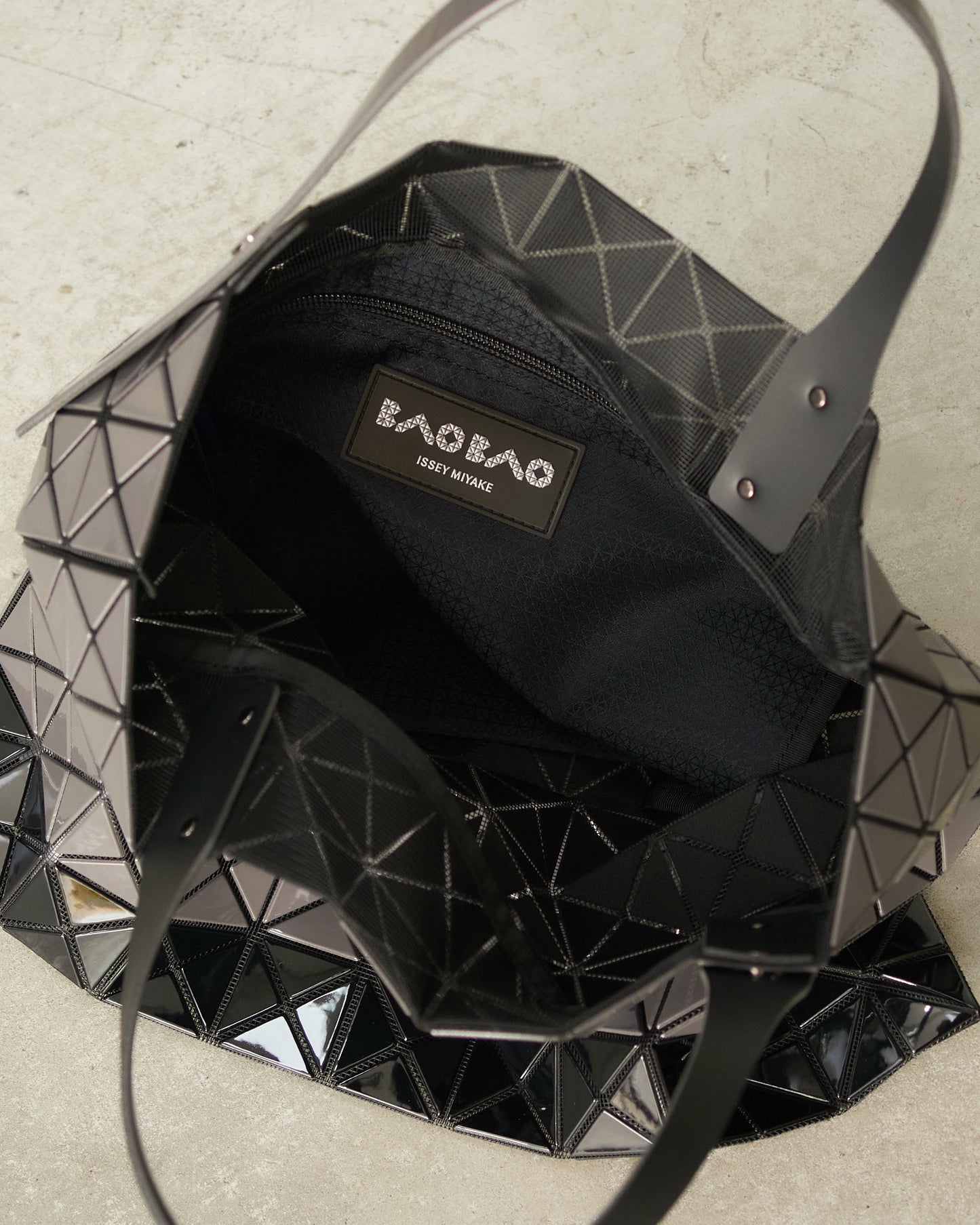 Black Two-Tone Prism Tote