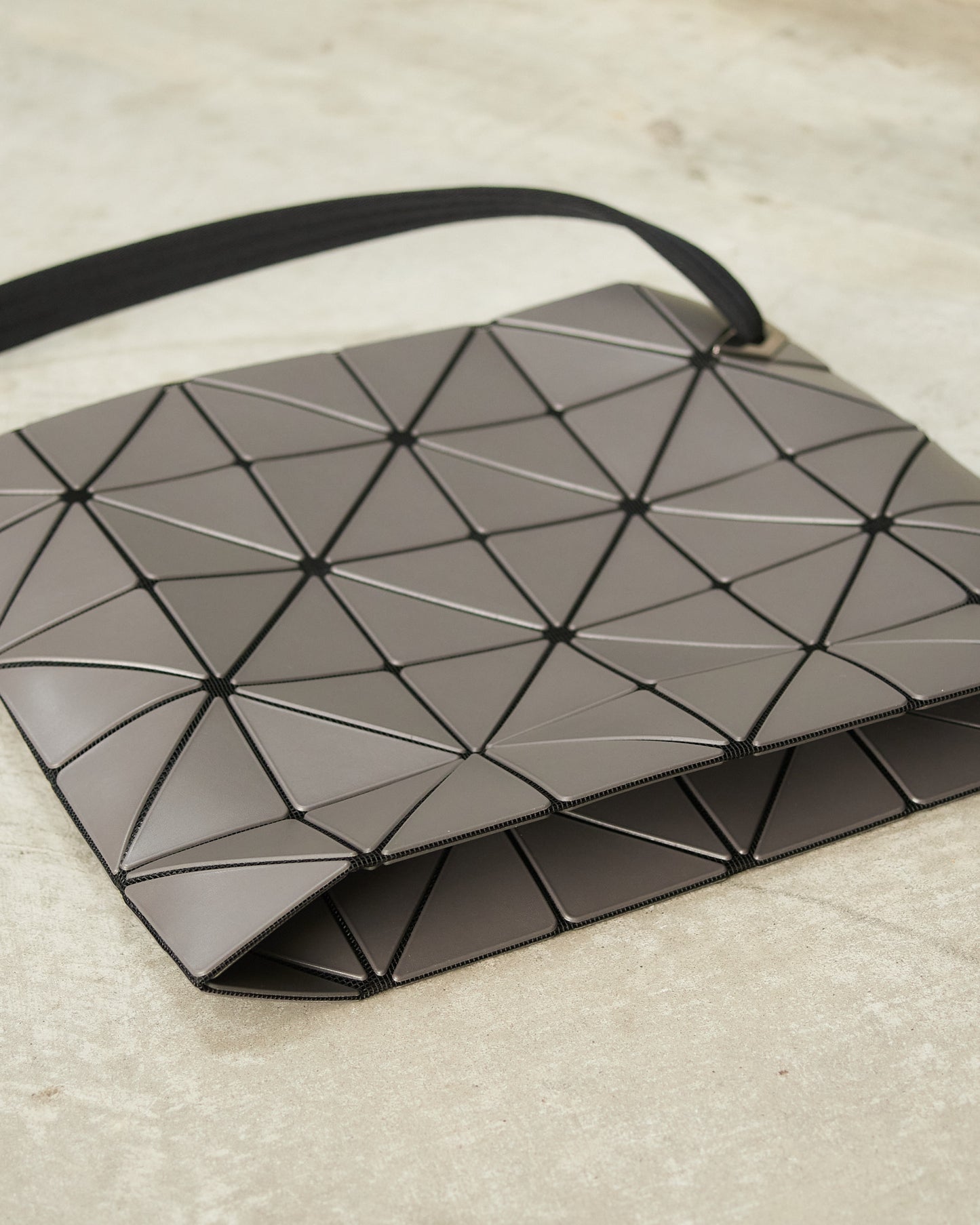 Charcoal Grey Blocky Shoulder Bag