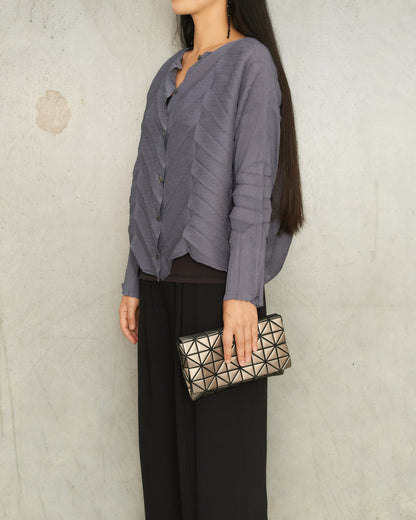 Gunmetal Platinum Chain Coffret Bag