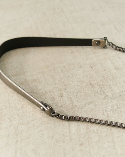 Gunmetal Platinum Chain Coffret Bag