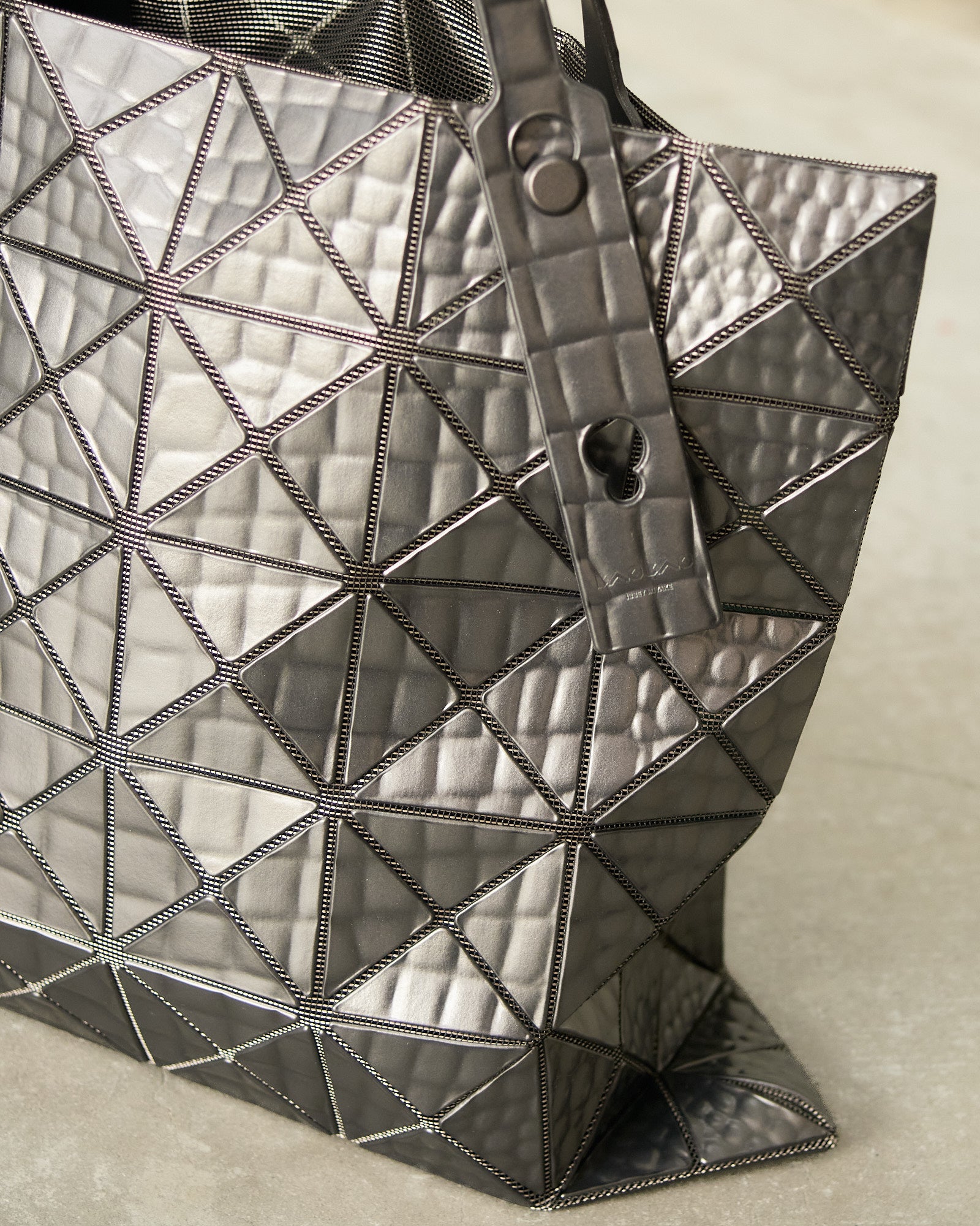 Bao Bao Gunmetal Kaiju Tote Bag Silver BB58AG832 - DILETTANTE