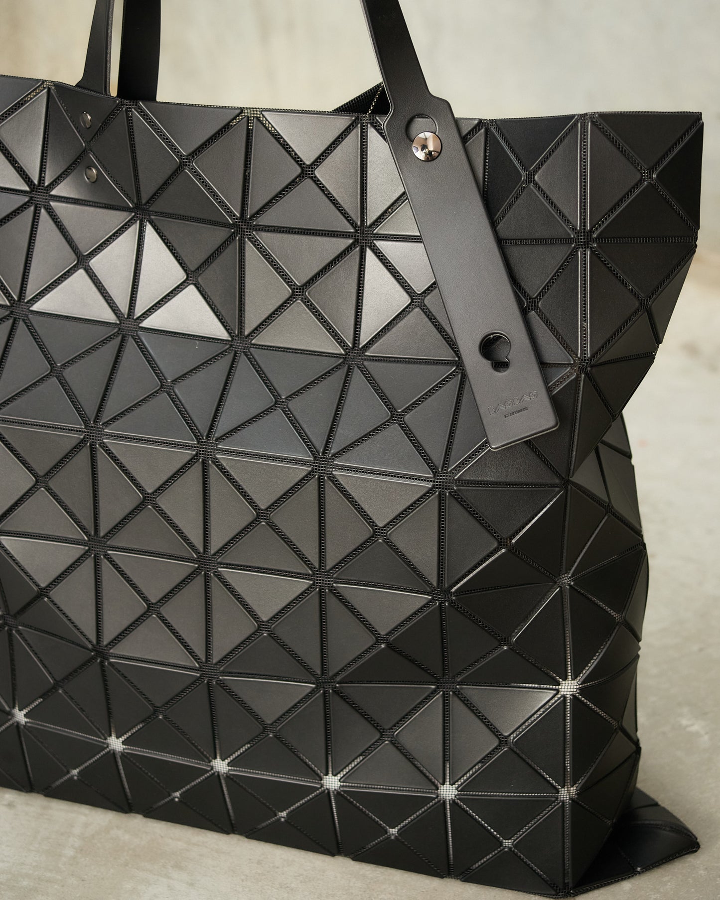 Matte Black Lucent Large Tote