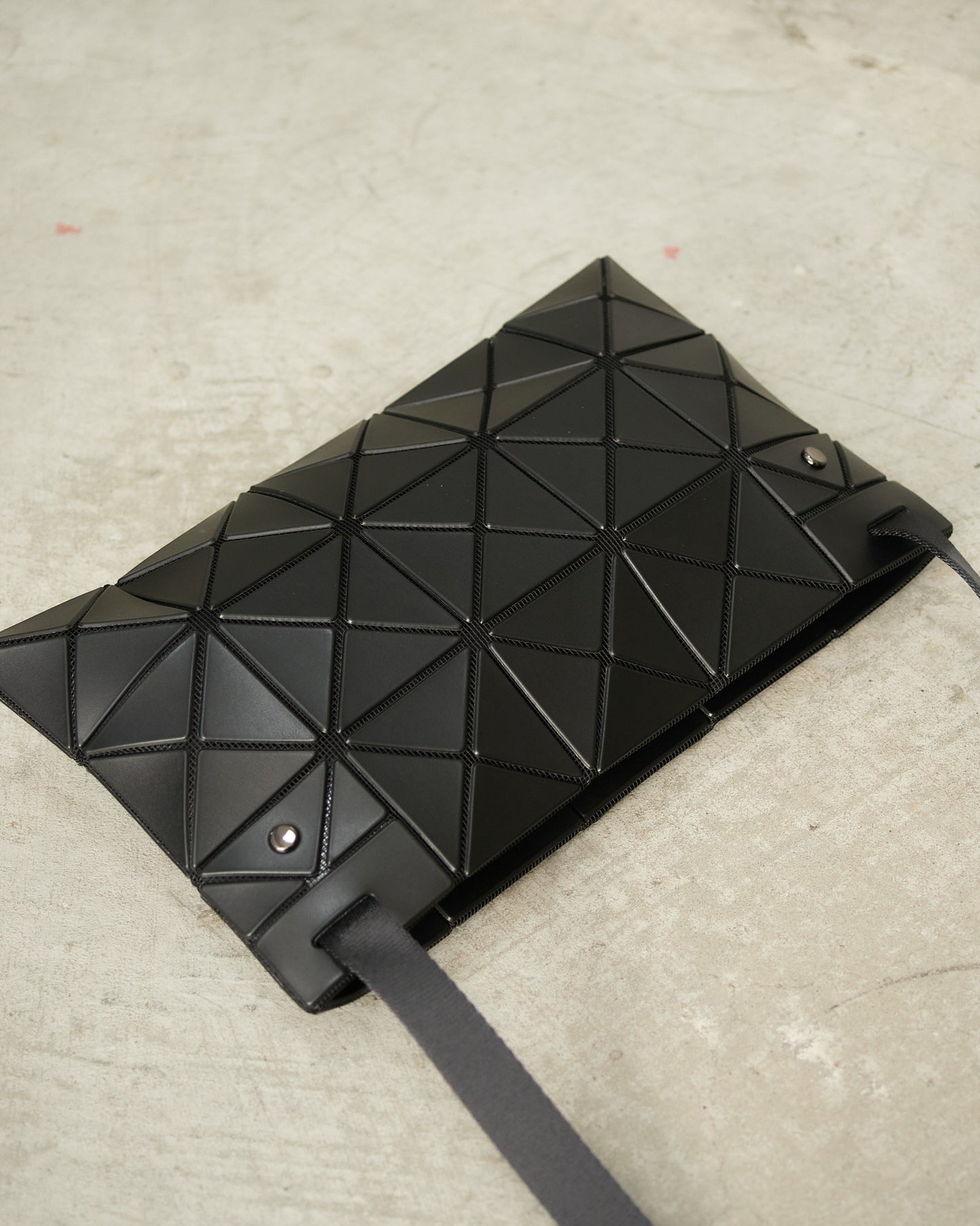 Matte Black Lucent Shoulder Bag