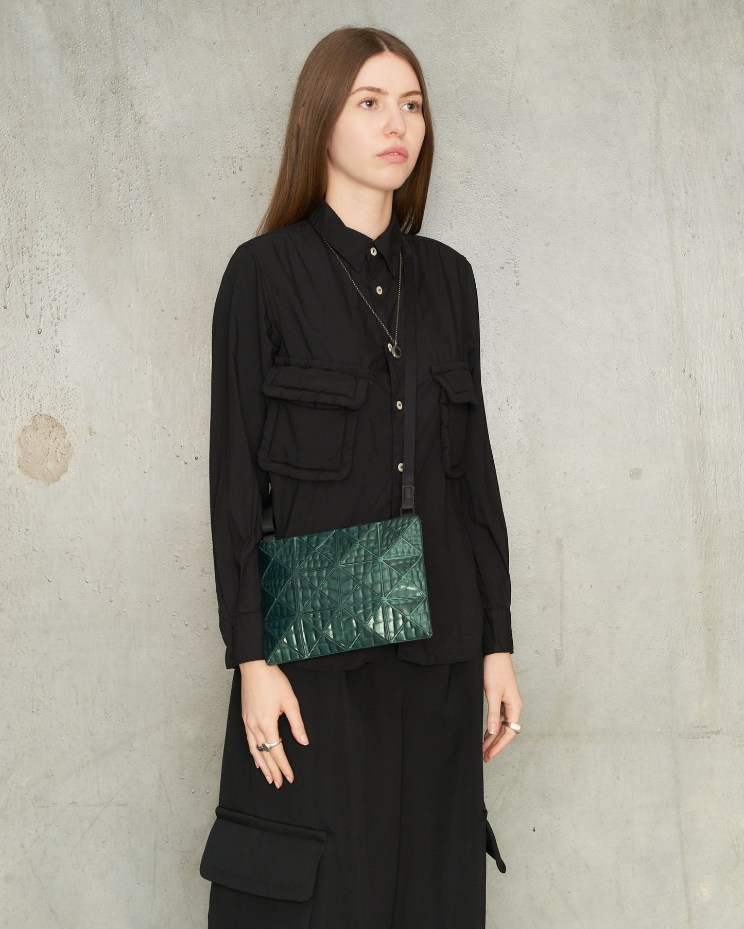 Metallic Green Kaiju Shoulder Bag