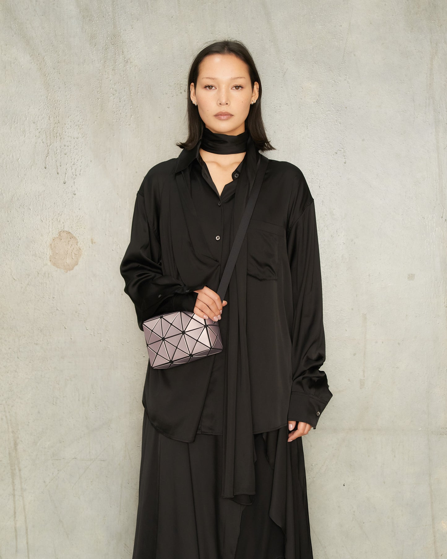 Pink Metallic Cuboid Shoulder Bag