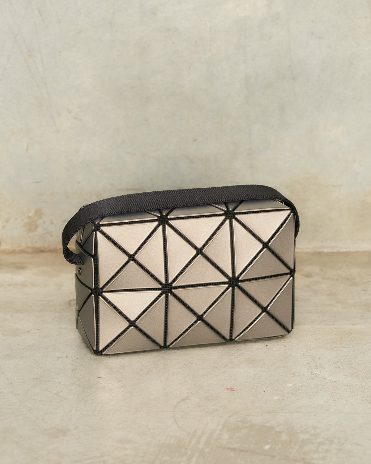 Bao Bao Silver Metallic Cuboid Shoulder Bag Silver BB56AG671 