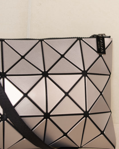 Silver Lucent Metallic Crossbody Bag
