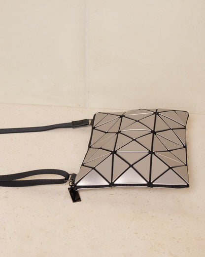 Silver Lucent Metallic Crossbody Bag