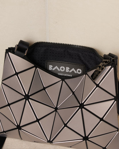 Silver Lucent Metallic Crossbody Bag