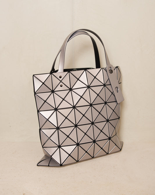 Silver Lucent Metallic Tote