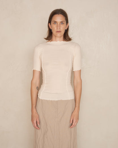 Off White 3/4 Omato Top