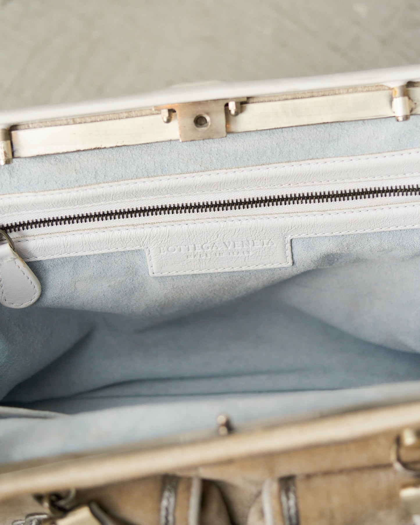 Bottega Veneta SS2006 Beige Velvet Handbag