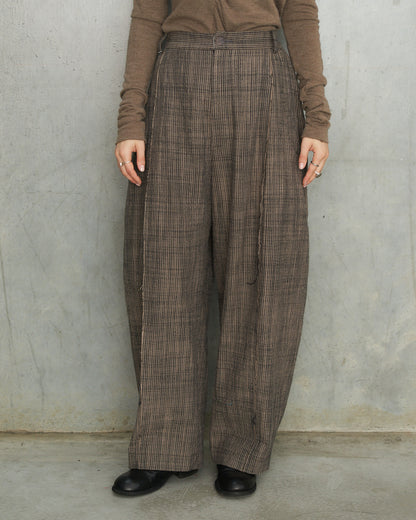 Grey Stripe Wide Trousers
