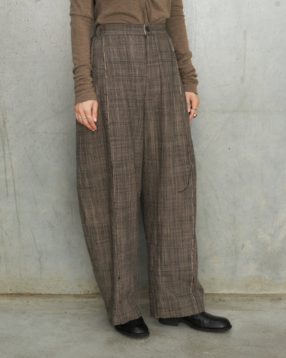 Grey Stripe Wide Trousers