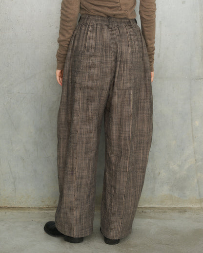 Grey Stripe Wide Trousers