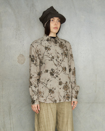 Pale Olive Floral Shirt