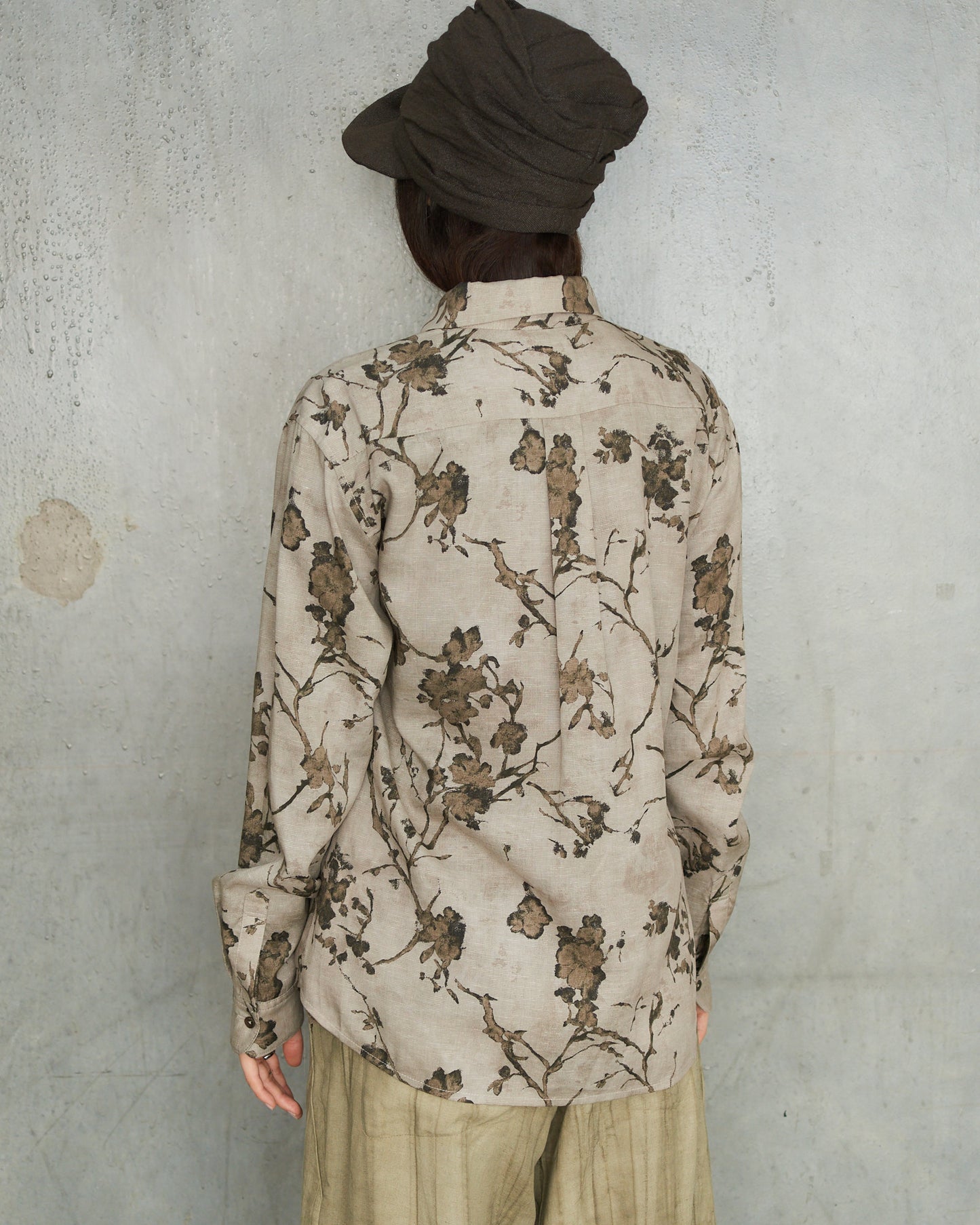 Pale Olive Floral Shirt