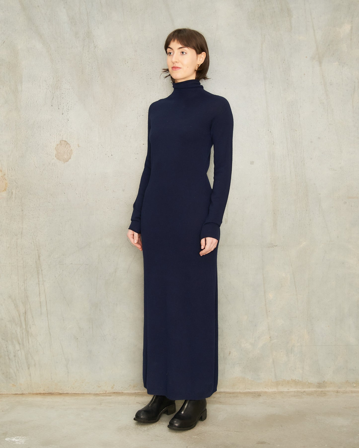 Dark Navy Kiliox Knitted Dress