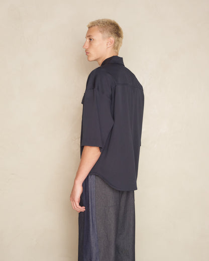 Dark Navy Oversized Toba Shirt