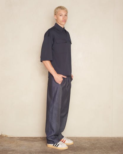 Dark Navy Oversized Toba Shirt