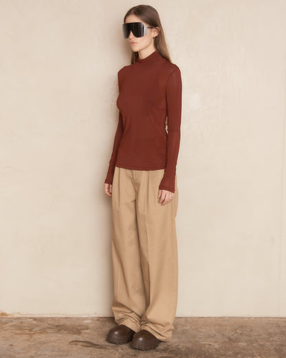 Taj Long Sleeve Turtle Neck Top