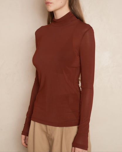 Taj Long Sleeve Turtle Neck Top