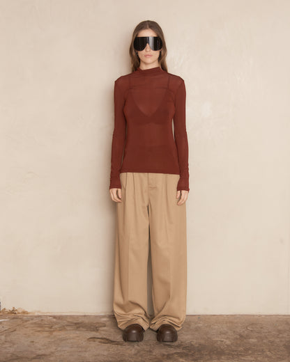 Taj Long Sleeve Turtle Neck Top