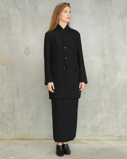 Comme Des Garcons FW1990 Black Layered Sheer Jacket