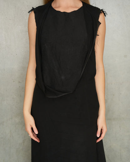Comme Des Garcons FW1992 Black Deconstructed Sheer Dress
