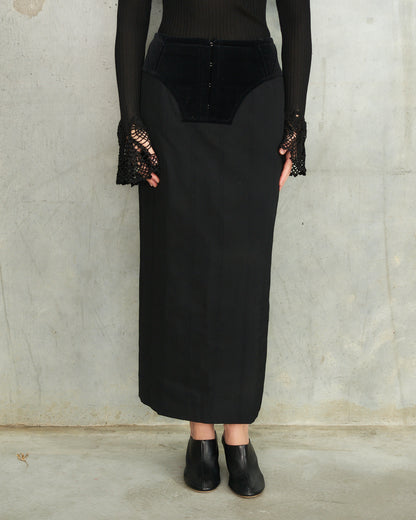 Comme Des Garcons FW2001 Black Corset Skirt 2 Piece