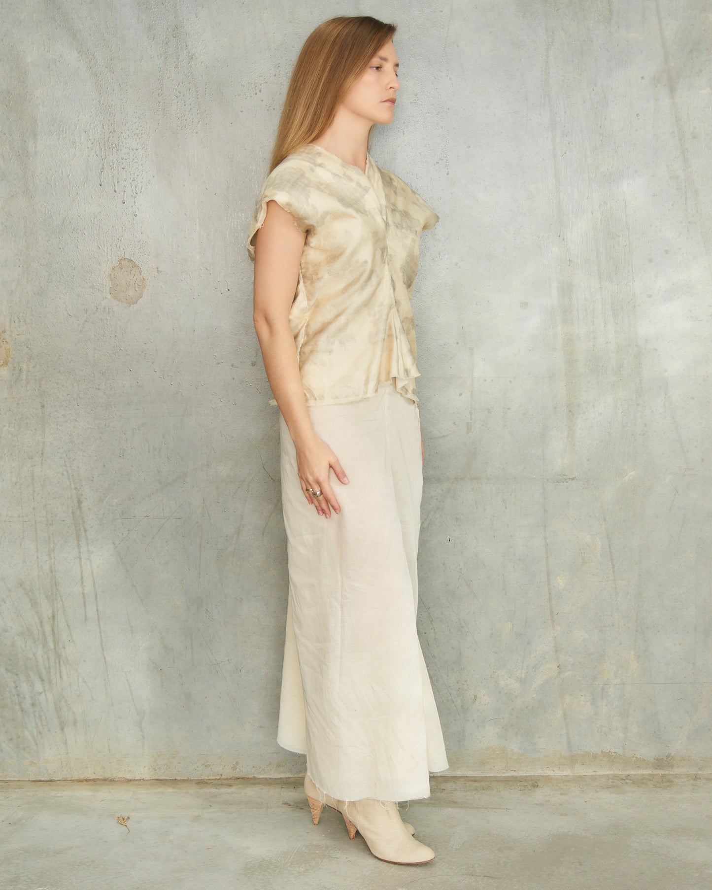 Comme Des Garcons FW1997 Beige Floral Layer Dress