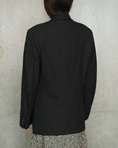 Comme Des Garcons FW1994 Charcoal Speckle Deconstructed Blazer