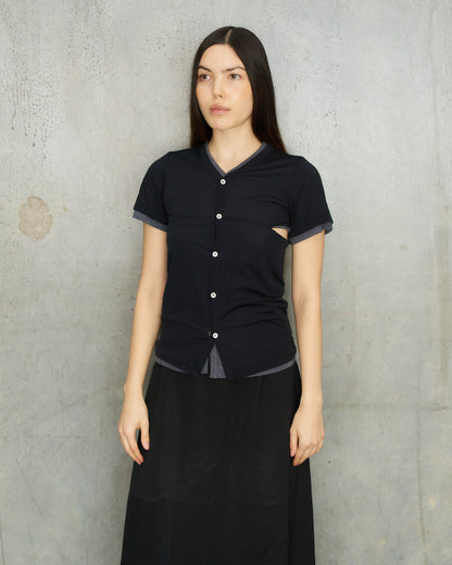 Comme Des Garcons FW1999 Double Layer Button Up Tee