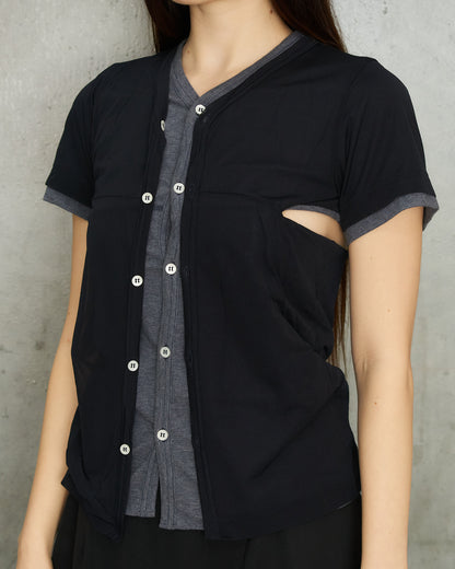 Comme Des Garcons FW1999 Double Layer Button Up Tee