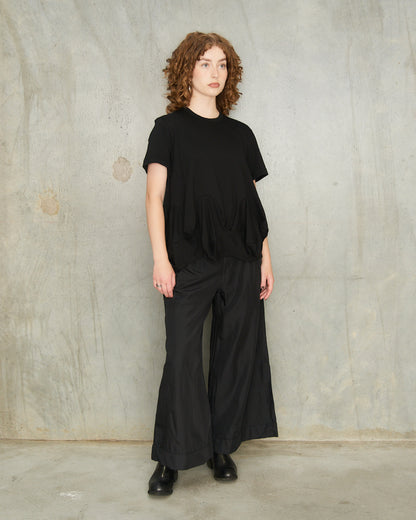 Black Balloon Hem T-Shirt