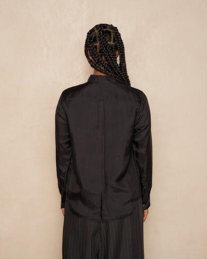 Black Bow Long Sleeve Shirt