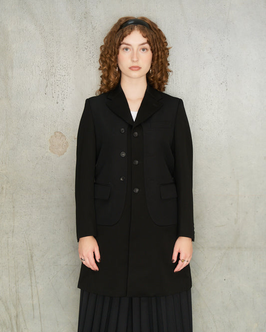 Black Double Layered Blazer