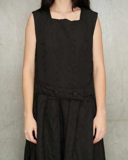 Comme Des Garcons Black Jacquard Dress
