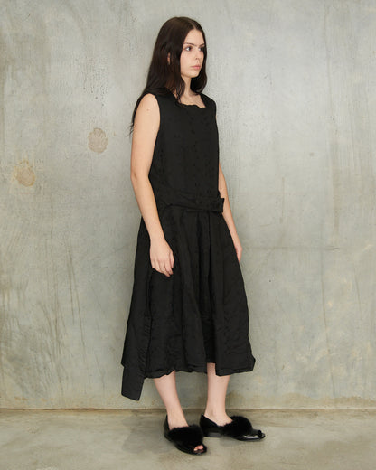 Comme Des Garcons Black Jacquard Dress