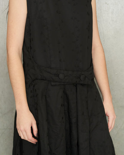 Comme Des Garcons Black Jacquard Dress