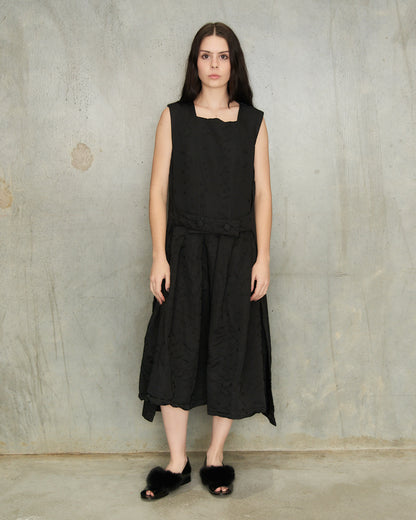 Comme Des Garcons Black Jacquard Dress