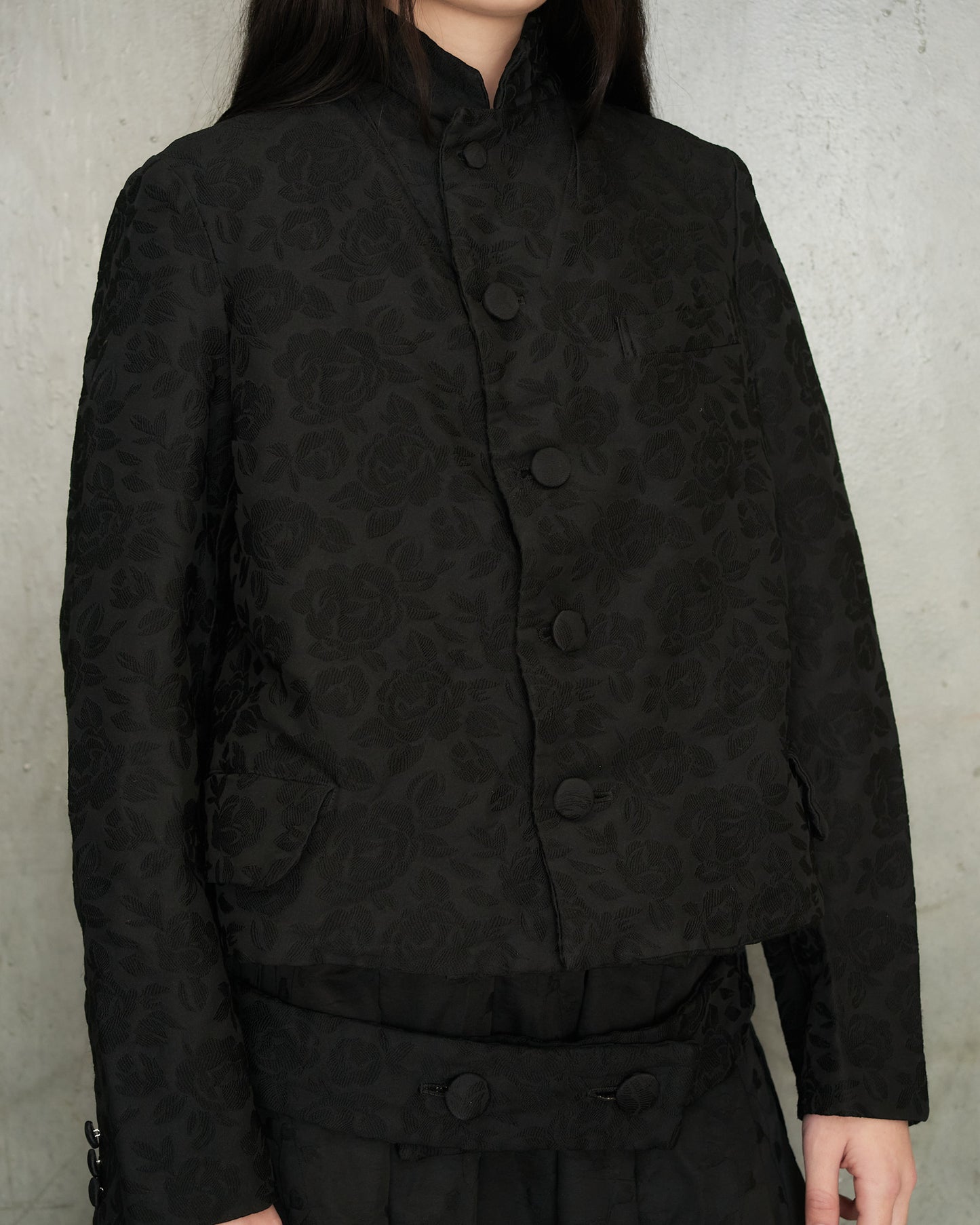 Comme Des Garcons Black Jacquard Jacket