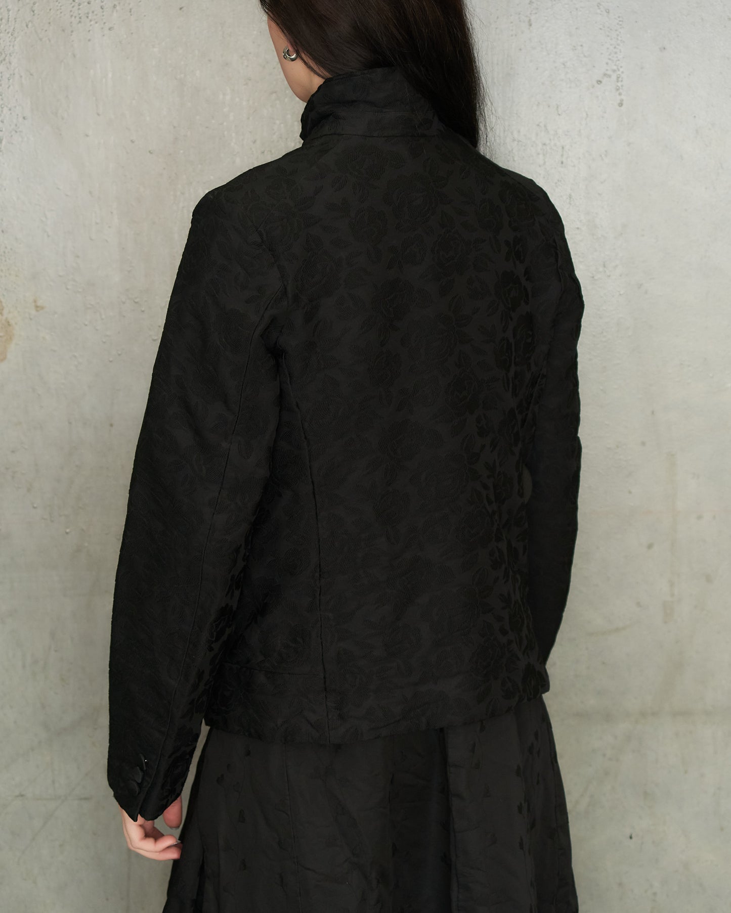 Comme Des Garcons Black Jacquard Jacket